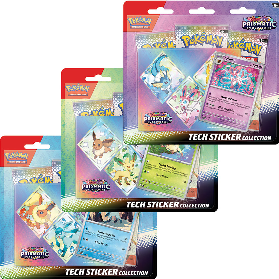 Pokémon TCG: Scarlet & Violet 8.5 - Prismatic Evolutions Tech Sticker Collection (deposit, Max 3 per person)