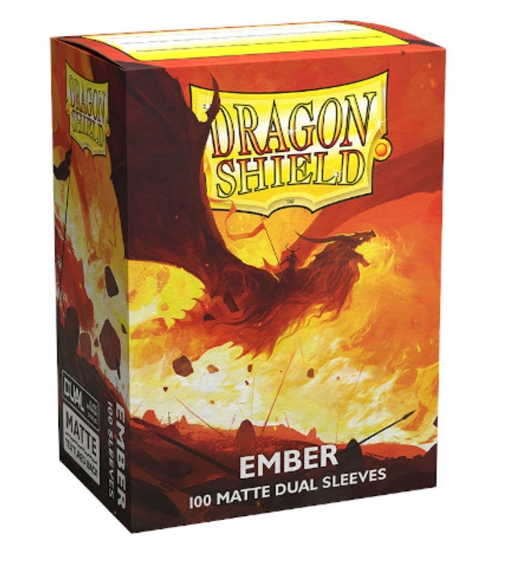 Dragon Shield - Ember - Dual Matte Standard Size Sleeves 100Pk