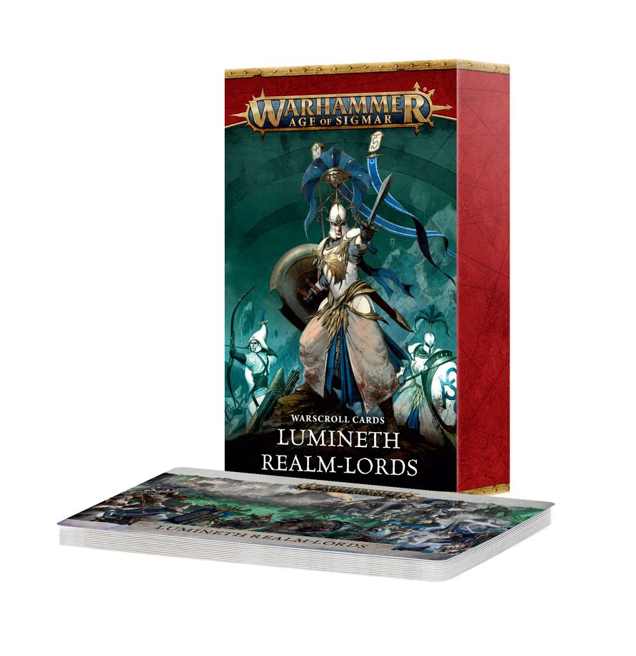 Games Workshop Warscroll Cards: Lumineth Realm-lords (English)