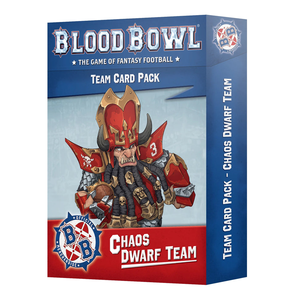 Games Workshop Blood Bowl Chaos Dwarf Team – Card Pack