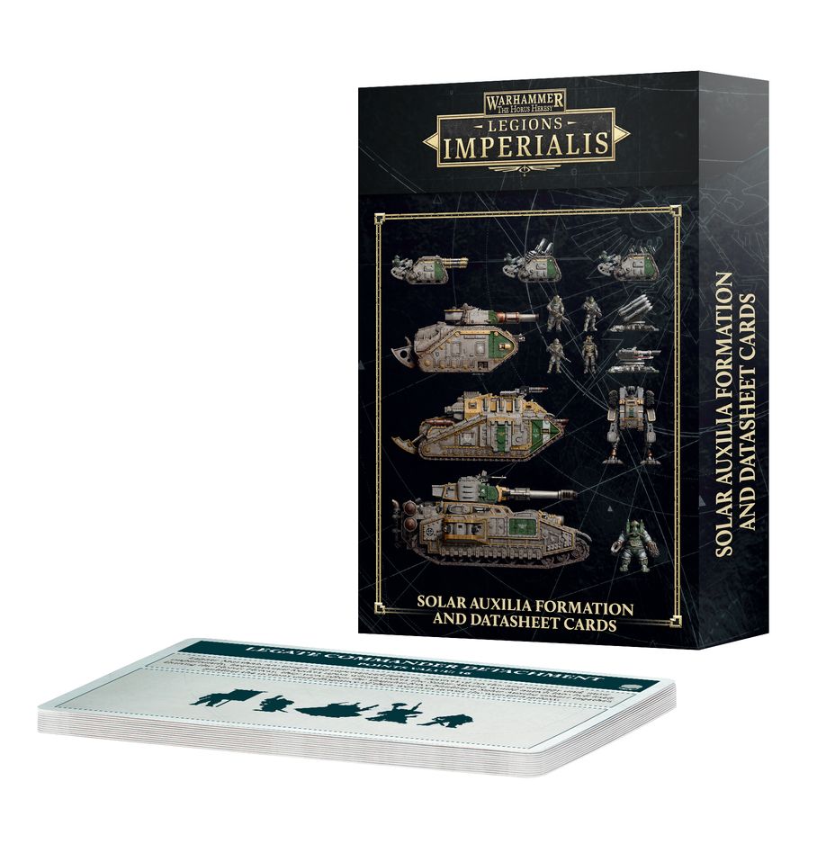 Games Workshop Solar Auxilia Formation and Datasheet Cards