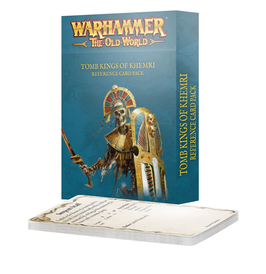 Games Workshop Tomb Kings of Khemri Reference Card Pack ( 1 per person)