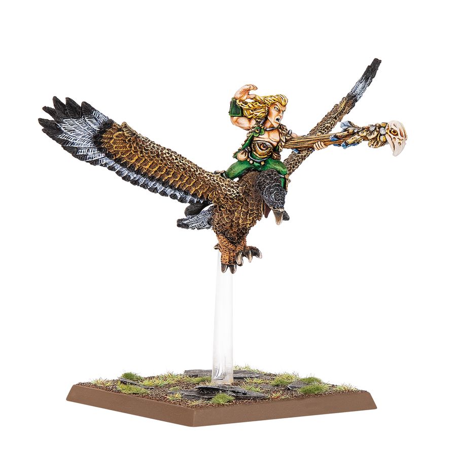 Games Workshop Wood Elf Mage on Warhawk