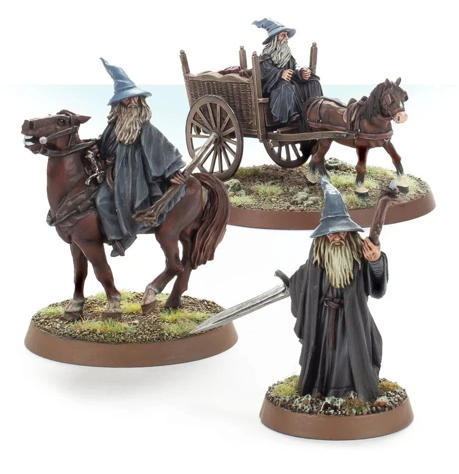 Games Workshop Gandalf the Grey Foot, Mounted and on Cart