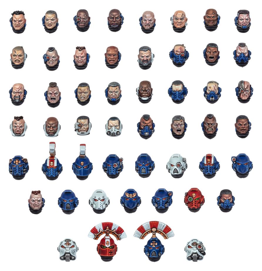 Games Workshop  Space Marine Heads