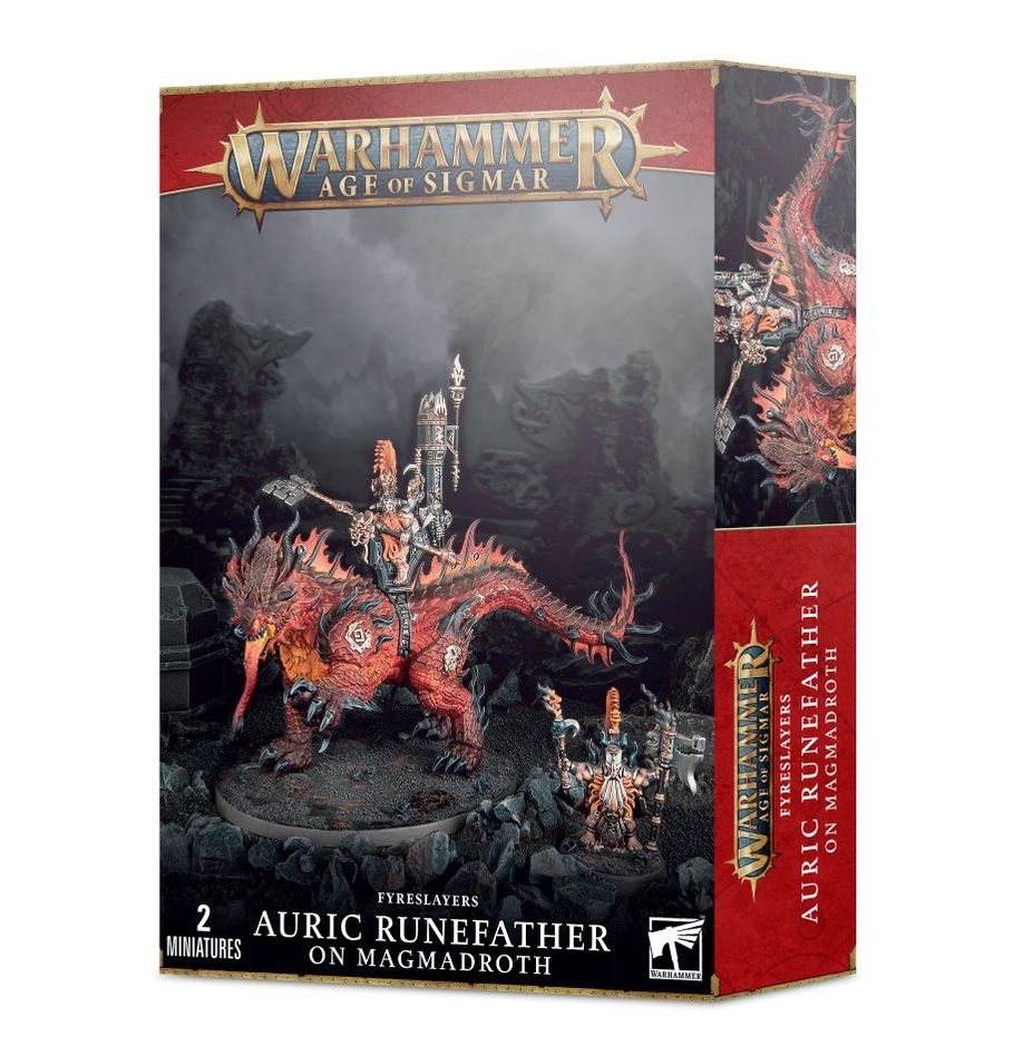 Games Workshop Auric Runefather On Magmadroth / Auric Runeson On Magmadroth / Auric Runesmiter On Magmadroth