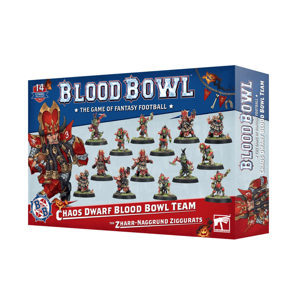 Games Workshop Chaos Dwarf Blood Bowl Team: The Zharr-Naggrund Ziggurats