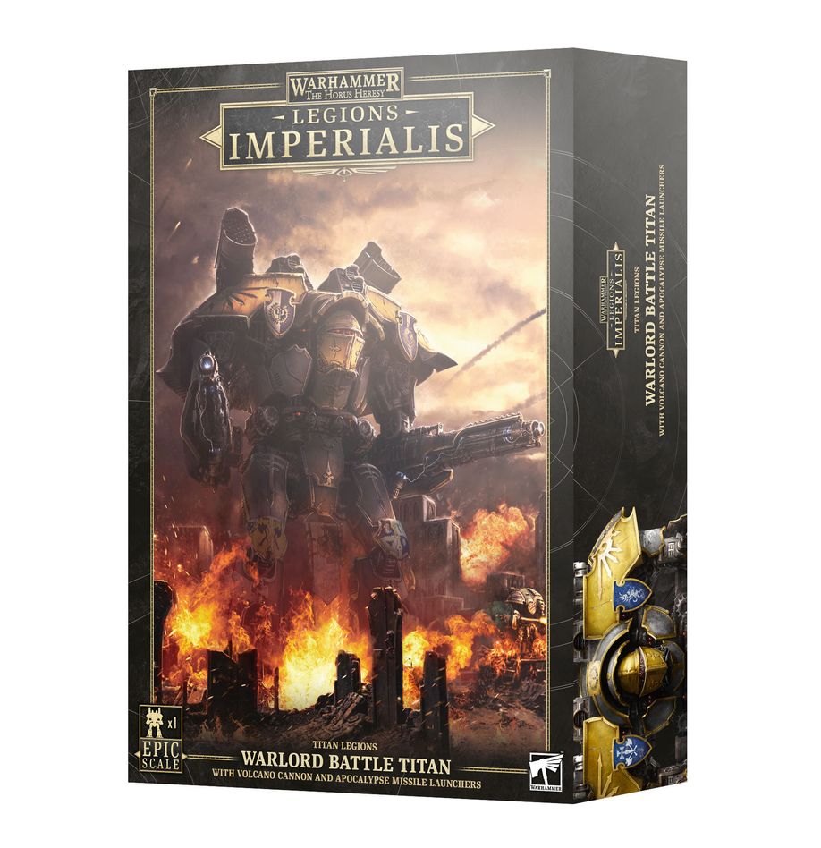 Games Workshop Legions Imperialis: Warlord Titan With Volcano Cannons And Apocalypse Missile Launcher