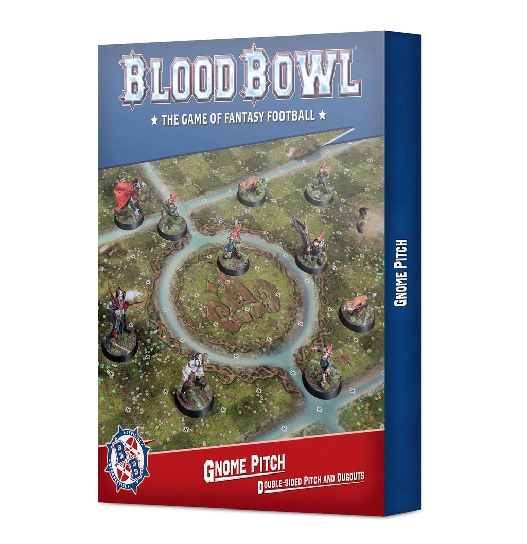 Games Workshop Gnome Blood Bowl Team – Double-sided Pitch and Dugouts Set