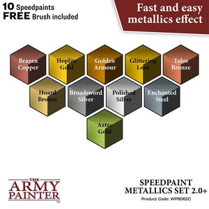 The Army Painter Speedpaint Metallics Set 2.0