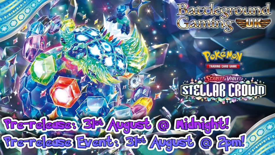 Midnight Pre-Release Pokemon Stellar Crown! ( August 31St)