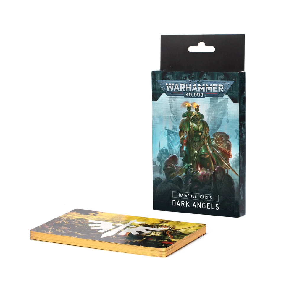 Games Workshop Datasheet Cards: Dark Angels And Dark Angels Dice Set X1