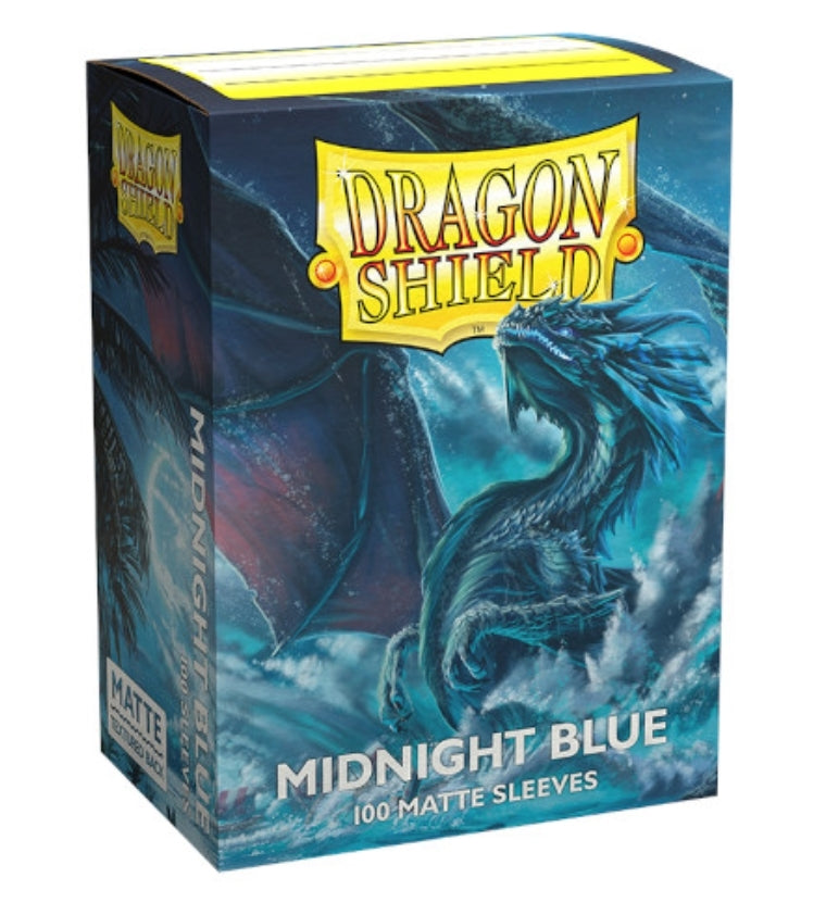 Dragon Shield- Midnight Blue  - Matte Standard Size Sleeves 100Pk