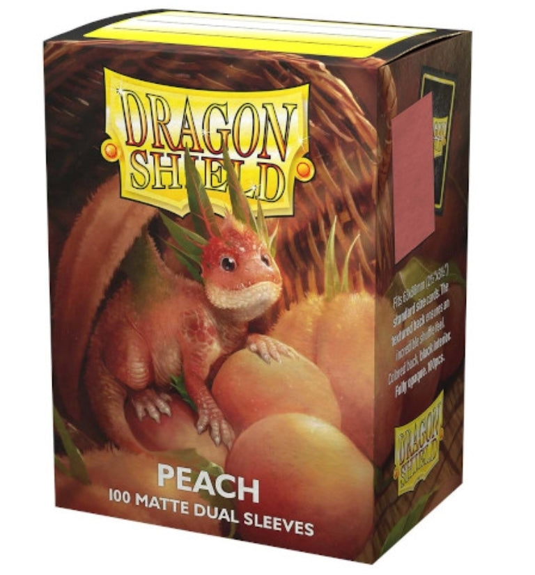 Dragon Shield - Peach  - Dual Matte Standard Size Sleeves 100Pk