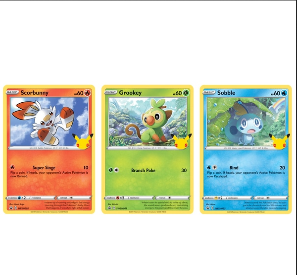 Pokémon Trading Card Game 25Th Anniversary Galar Starter Pack ( 1 Per Person )