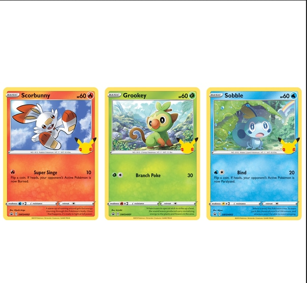 Pokémon Trading Card Game 25th Anniversary Galar Starter Pack ( 1 per person )