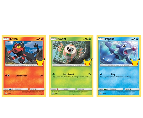 Pokémon Trading Card Game 25th Anniversary Alola Starters Pack ( 1 per person! )
