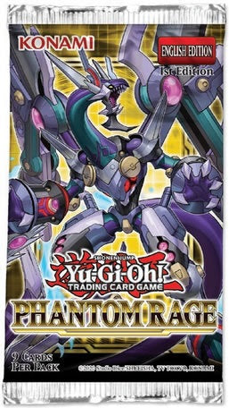 Yu-Gi-Oh! Sealed Booster Pack (9 Cards) - Phantom Rage (1st Edition)