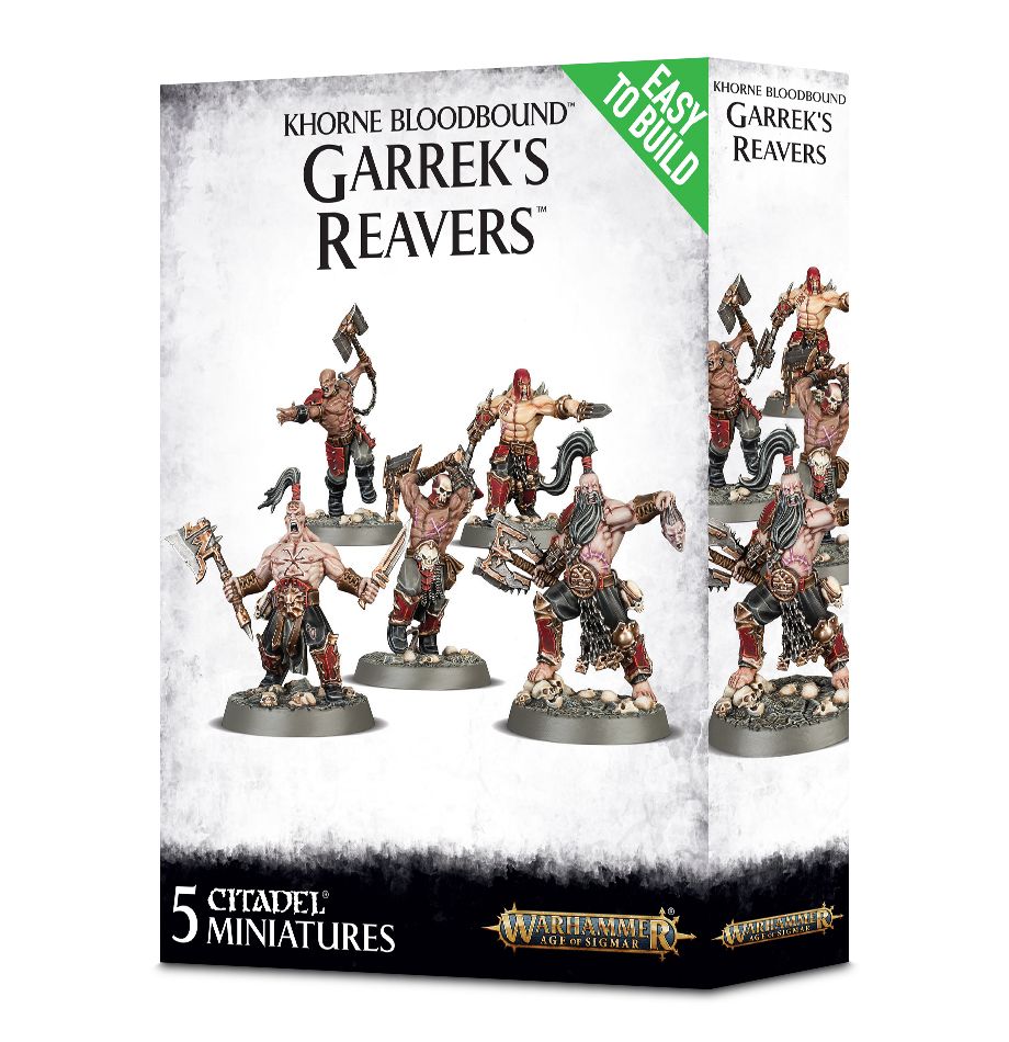 Games Workshop Easy To Build Khorne Bloodbound Garrek'S Reavers