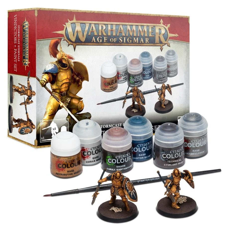 Stormcast Eternals Vindictors + Paints Set