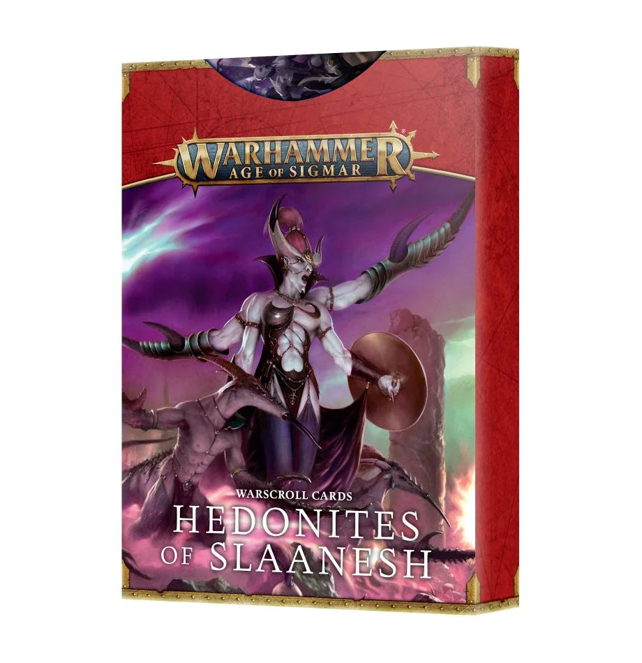 Games Workshop Warscroll Cards: Hedonites Of Slaanesh