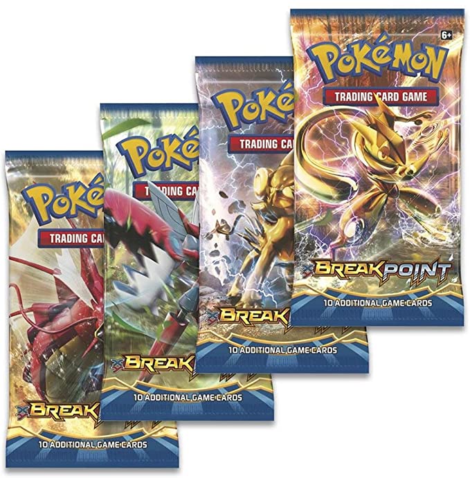 Pokémon Xy Break Point Booster Art Set (4 Booster Packs)