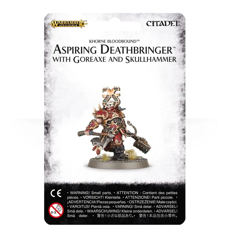 Games Workshop Aspiring Deathbringer With Goreaxe And Skullhammer