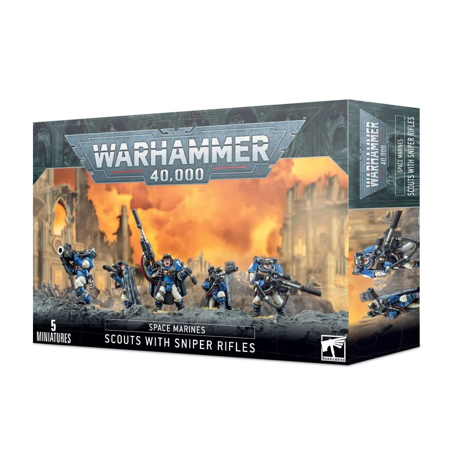 Games Workshop Space Marine Scouts With Sniper Rifles