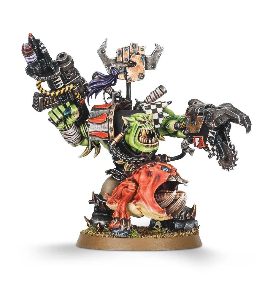 Games Workshop Ork Warboss with Attack Squig