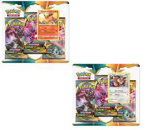 POKEMON 3 Pack Blister : - Eevee  Sword and Shield Darkness Ablaze