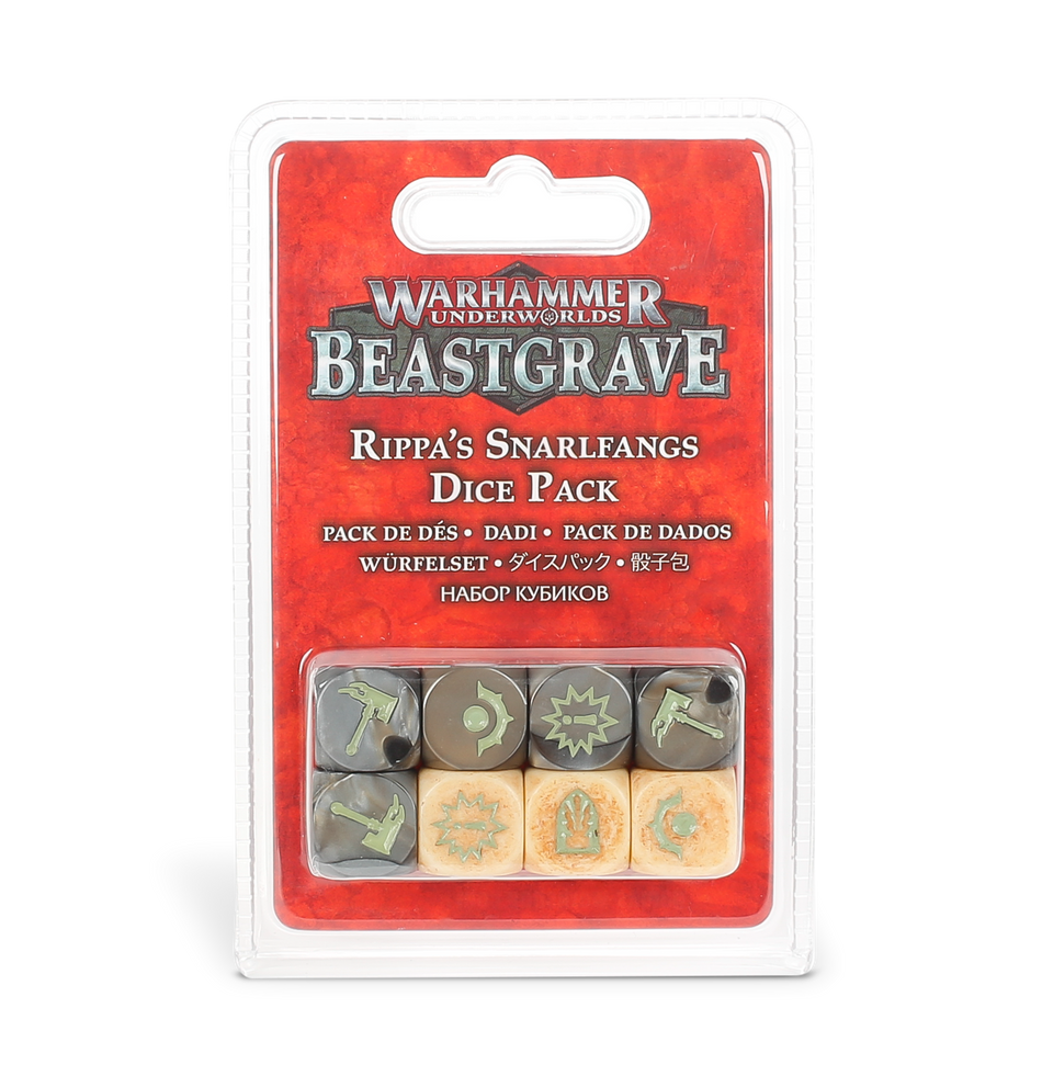 Games Workshop Warhammer Underworlds: Beastgrave – Rippa'S Snarlfangs Dice Pack