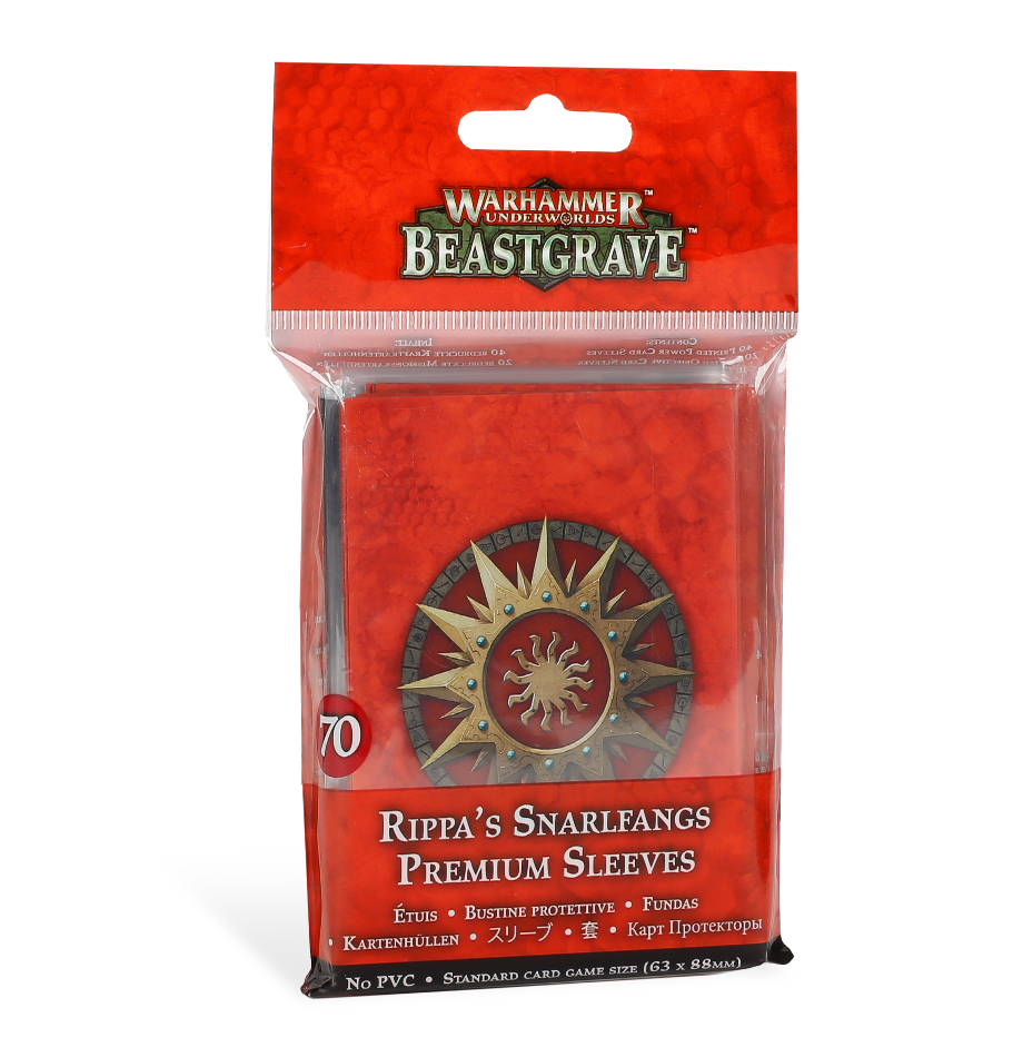 Games Workshop Warhammer Underworlds: Beastgrave – Rippa’S Snarlfangs Premium Sleeves