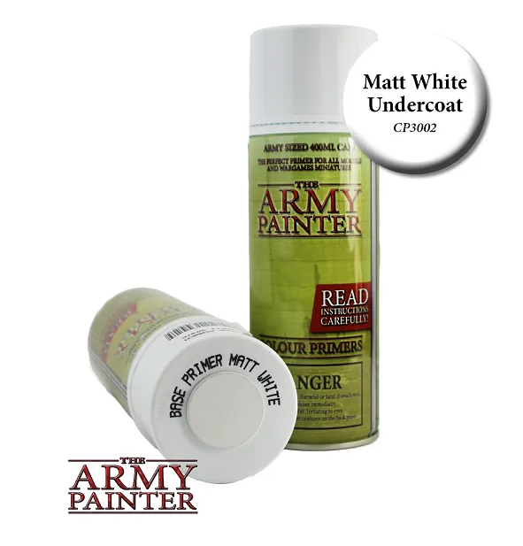 The Army Painter Matt White Undercoat Spray