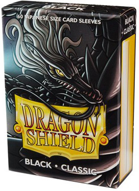 Dragon Shield Small Size Classic Black Sleeves (60Ct)