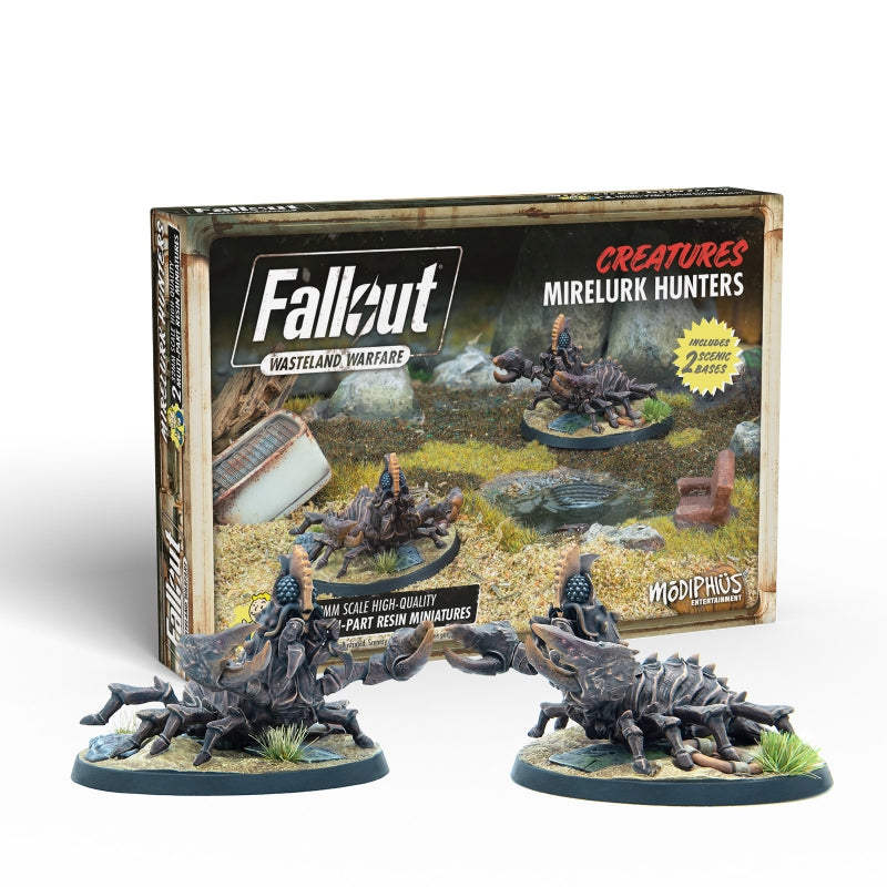 Fallout Wasteland Warfare: Creatures: Mirelurk Hunters