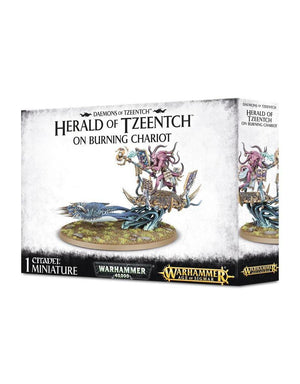 Games Workshop Herald Of Tzeentch On Burning Chariot / Exalted Flamer On Burning chariot