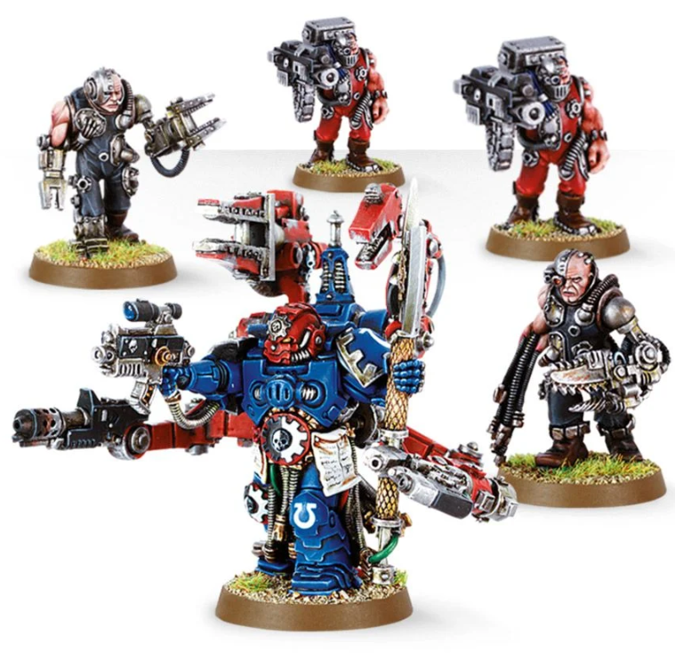 Games Workshop Techmarine With Servitors
