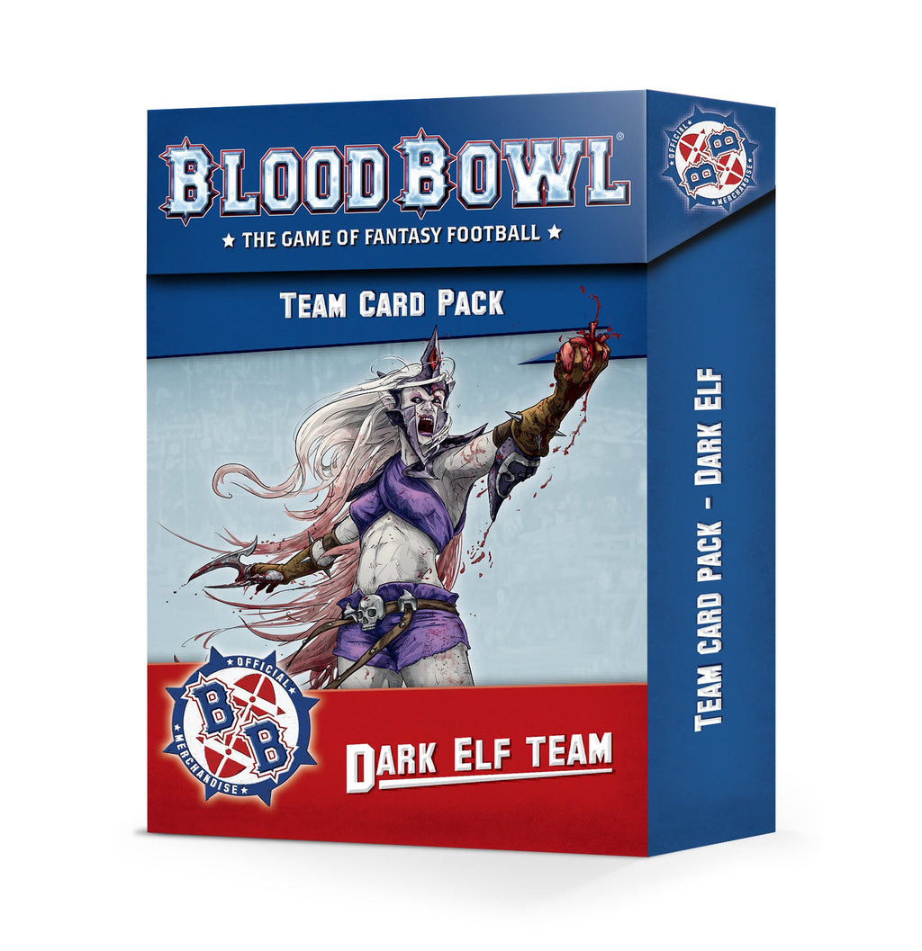 Games Workshop Blood Bowl Dark Elf Team Card pack