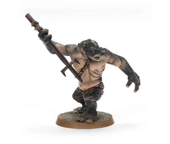 MADE TO ORDER - Cave Troll with Chain & Spear