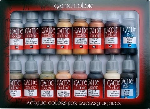 Vallejo Game Colour -Leather and Metal Paint Set