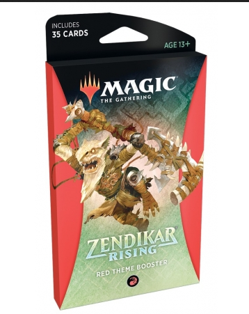 Mtg: Zendikar Rising Theme Booster  Red