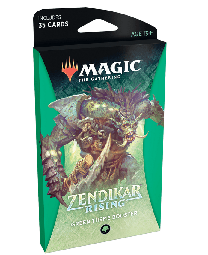 Mtg: Zendikar Rising Theme Booster Green