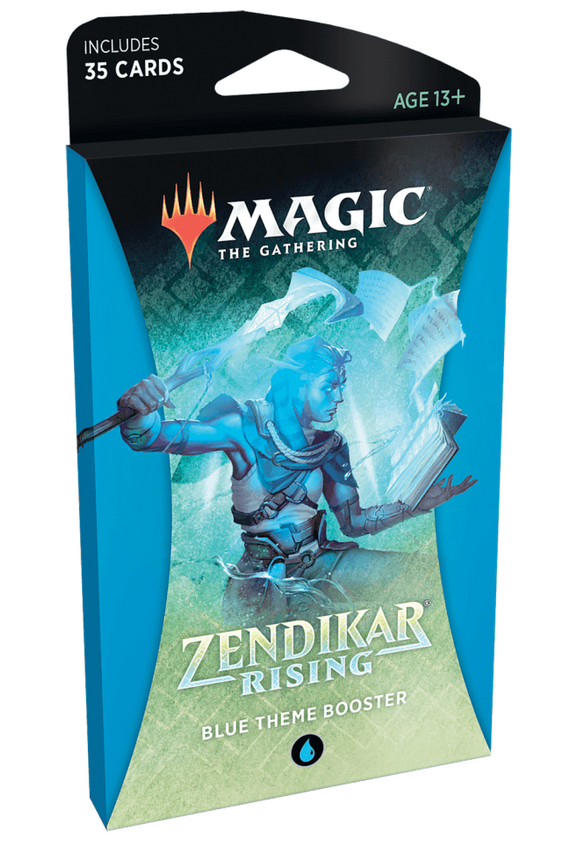 Mtg: Zendikar Rising Theme Booster Blue