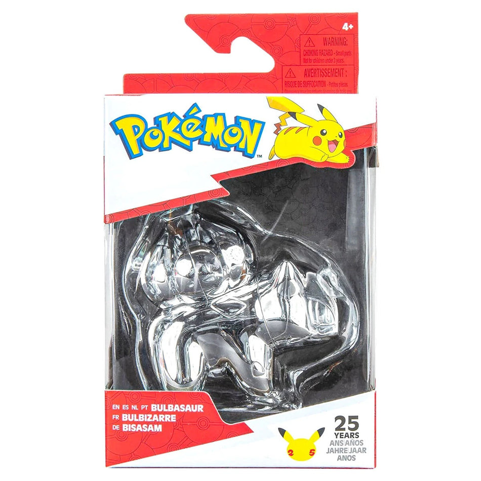 Bulbasaur Pokémon 25Th Anniversary Silver 3 Inch Vinyl Figure