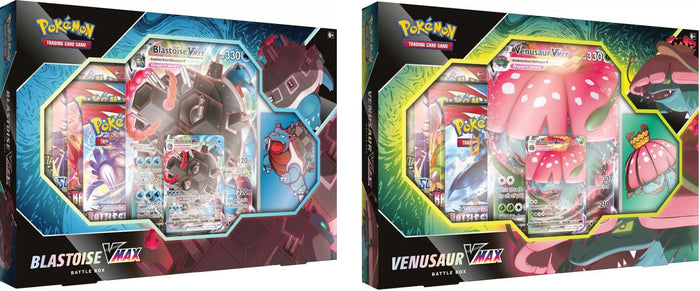 Pokémon TCG: Venusaur/Blastoise VMAX Battle boxes