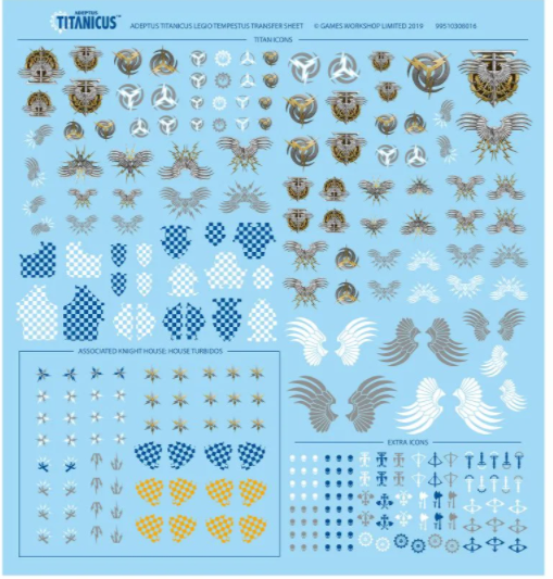 Games Workshop Adeptus Titanicus: Legio Tempestus Transfer Sheet