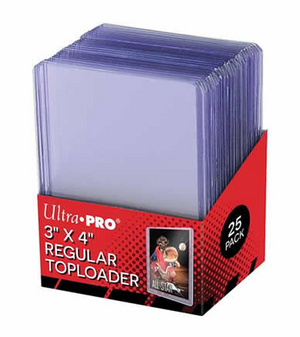 Ultra Pro - 3 x 4 Inch Toploaders Clear 25 Pack