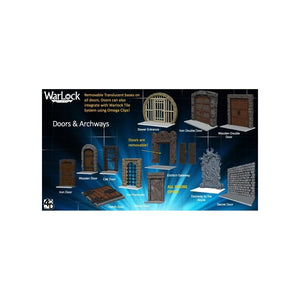 WIZKIDS Dungeons & Dragons: Warlock Tiles - Doors & Archway