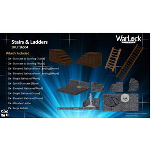 WIZKIDS Dungeons & Dragons: Warlock Tiles - Stairs & Ladders